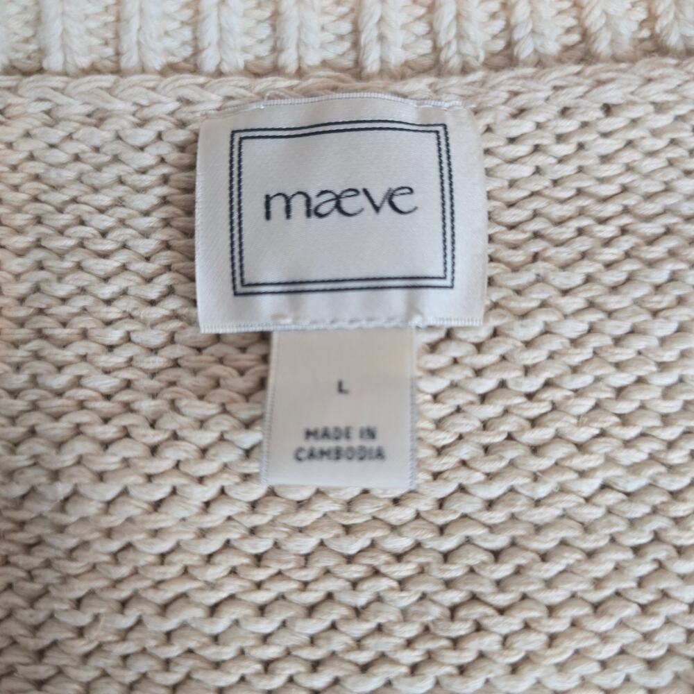 NWT Maeve Short-Sleeve Crew-Neck Veggie Motif Graphic Sweater. Size L. Ret. $128 - Picture 7 of 10